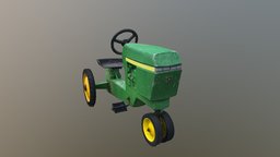 Tractor green, tractor, photoscan, photogrammetry