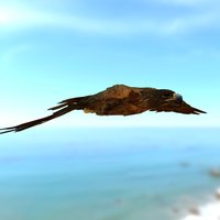 Flying Eagle. flying, bird, eagle, gameart, animation