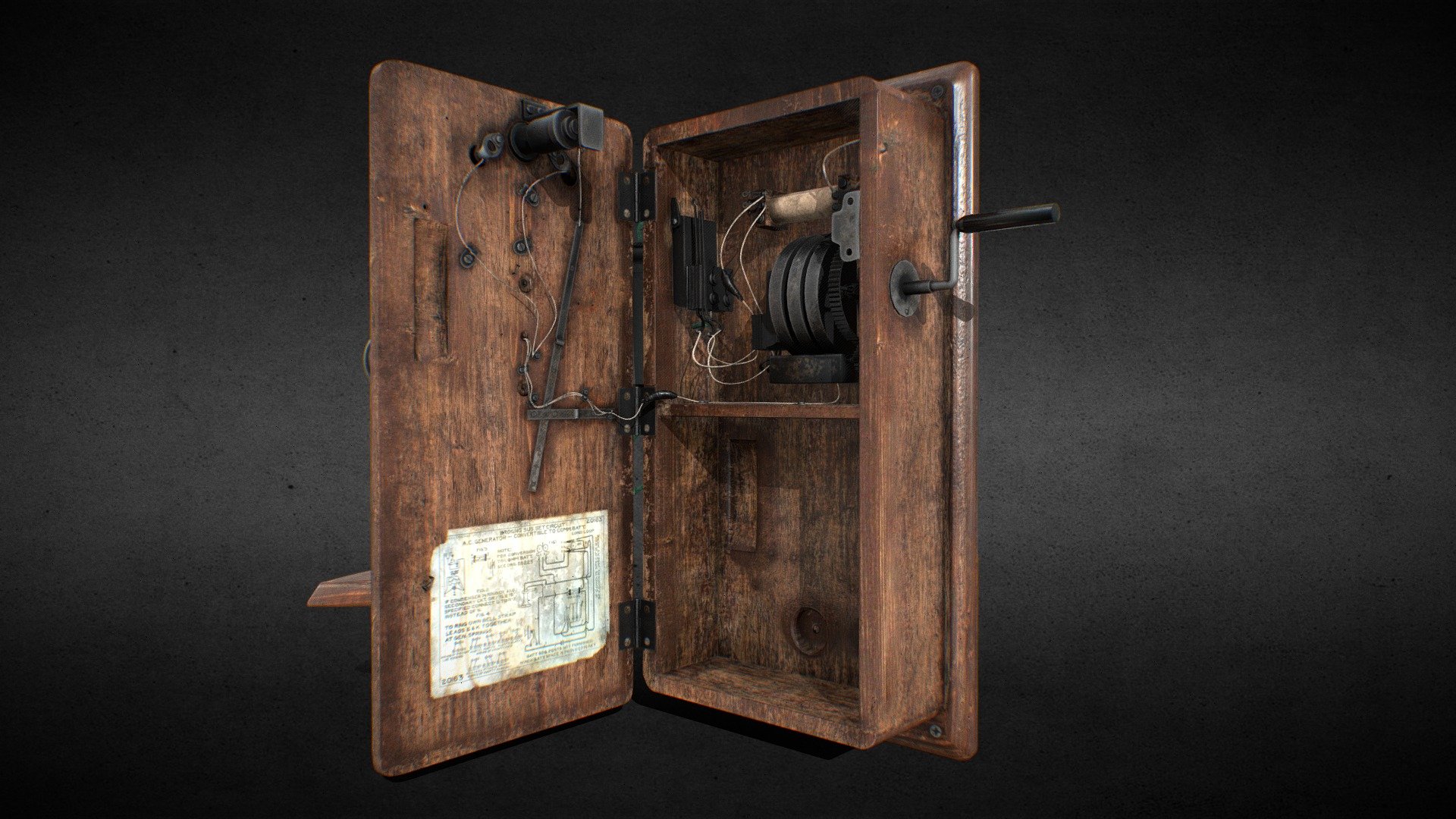 A personal job to train UVs and Textures - Phone Vintage - 3D model by Jeferson Porto Bergmam ( OPEN FOR JOBS) (@Jeferson.Bergmam.Modelador) 3d model