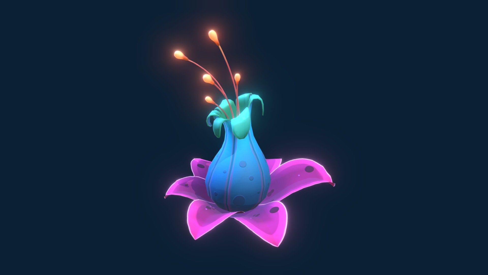 A stylized plant from another world. Ready game asset - Stylized Fantasy plant - Buy Royalty Free 3D model by Stefan William Rudebjer (@stefan_wr) 3d model