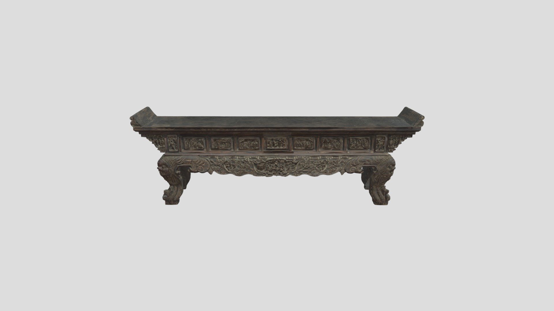 Wooden Altar Table - Ancient Wooden Altar Table - Buy Royalty Free 3D model by Now studio (@interessante) 3d model