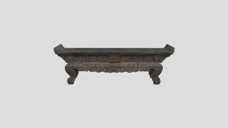 Ancient Wooden Altar Table