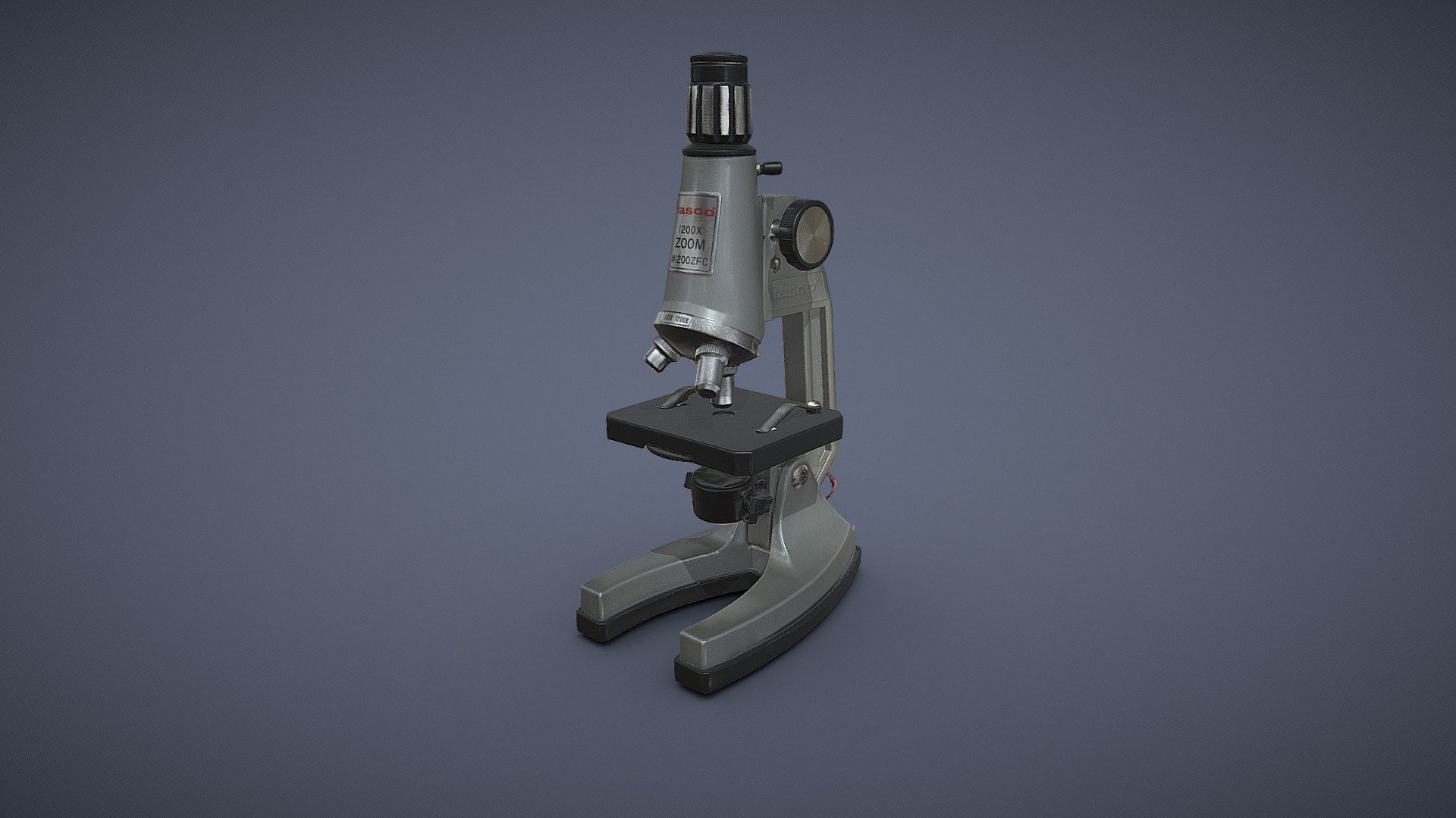 Full color scan high resolution of Microscope done with Artec SpaceSpider. Color mapping shows some flares, scan was done in light box, geometry looks really good 3d model