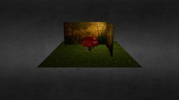 3D Mushroom House mushroom, fable, assett, fantasy