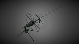 Communication antenna antenna, communication, fictional, uvmapped, military-equipment, military, gameasset, gameready