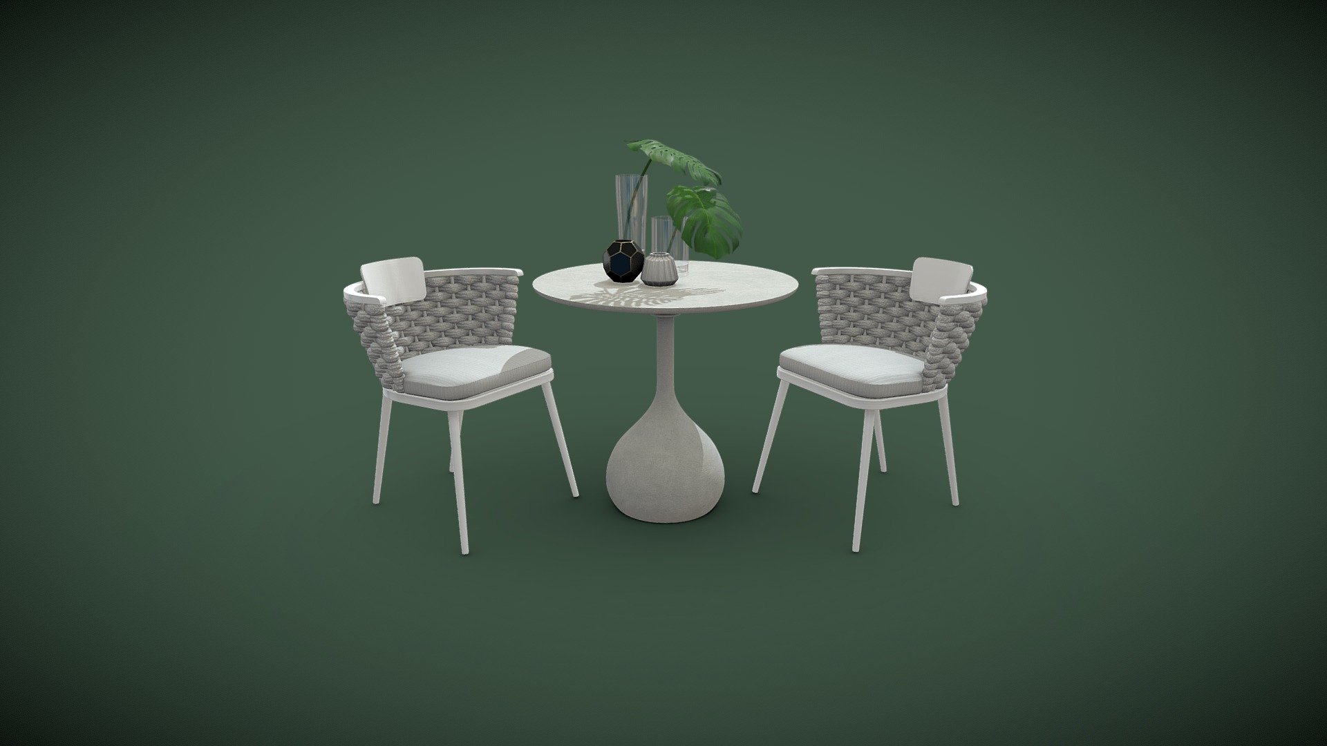 Windsor Chair Table Set - Windsor Chair Table Set - 3D model by Anzalichi 3d model