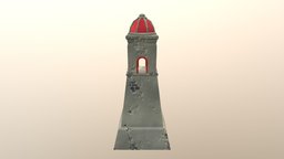 Cannon Tower First Pass tower, defense, canon, carribean, moba, substancepainter, substance