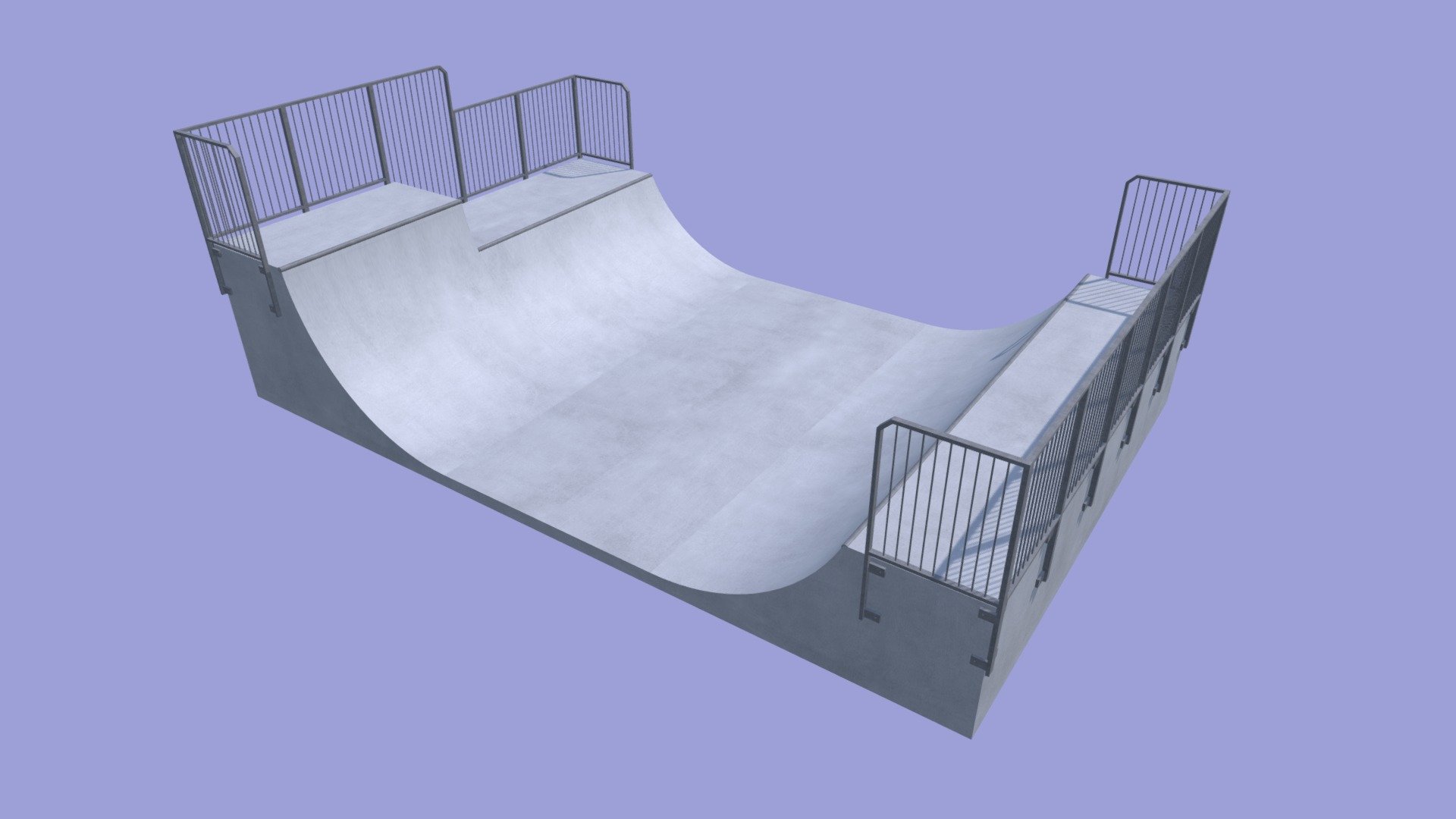 Mini Ramp - Safety Railings - 3D model by Canvas 3d model