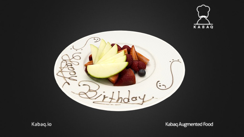 Fruit Plate from Tavern62 - Fruit Plate from Tavern62 - 3D model by Kabaq Augmented Reality Food (@kabaq) 3d model