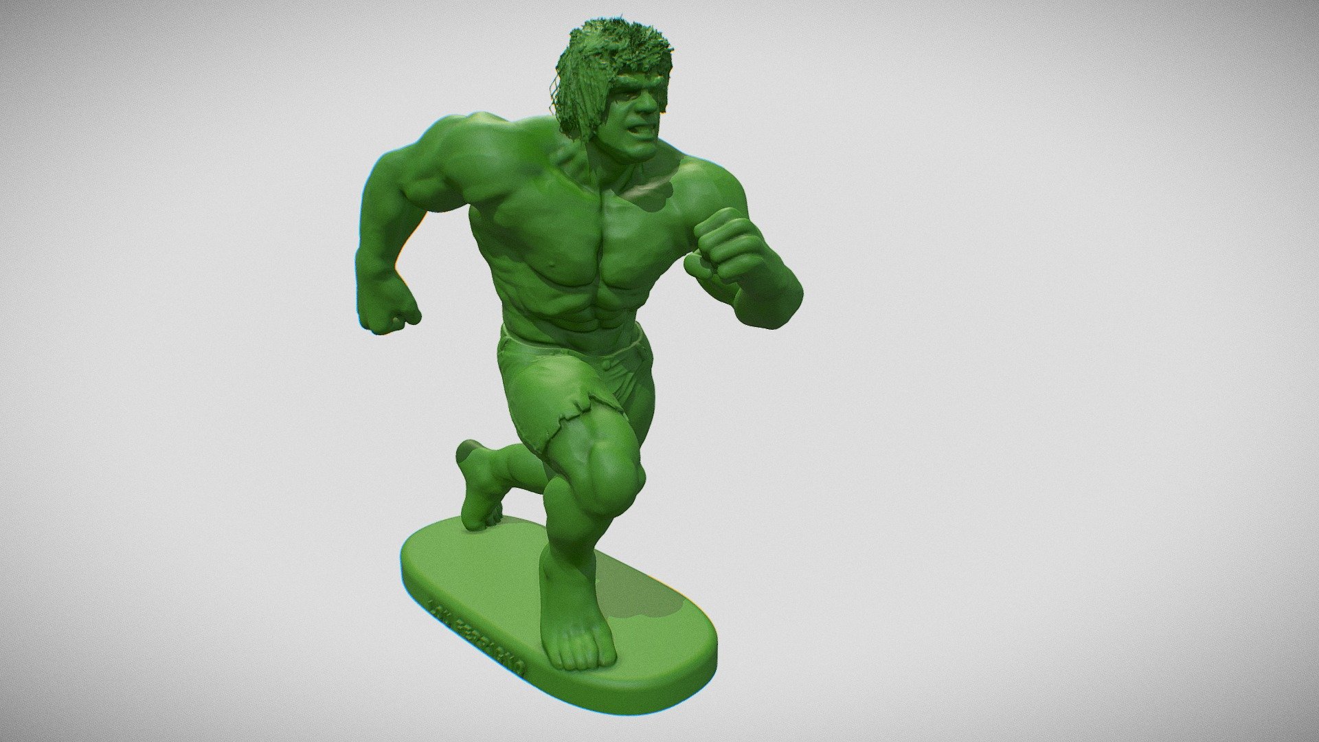 Hulk clássico da TV nos anos 60 agora em escala dos heróis anos 80 gulliver - #042 Lou Ferrigno - 3D model by 3DCraft (@insta3dcraft) 3d model