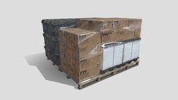 Military Game Asset Collection crate, pallet, collection, pallete, props, box, pallets, game-asset, game-model, boxmodel, gameasset, plastic, gameready, vargamihaly