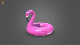 Inflatable Pink Flamingo Toy toy, lake, pink, pool, inflatable, flamingo, water, beach, floating, relax, swim, swimming, watercraft, vehicle, sea