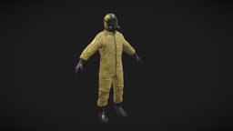 BioSuit Character Rigged suit, lab, laboratory, engineer, rig, uniform, mask, eevee, suitman, suitmanpose, gloves, rigged-character, mask3d, game, 3d, blender, man, 3dmodel, cycles, rigged, gameready, bones, biosuit