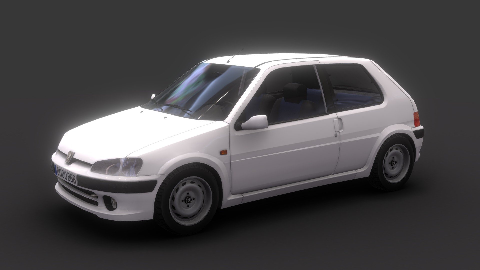 Peugeot 106 Sport - Buy Royalty Free 3D model by codexito 3d model