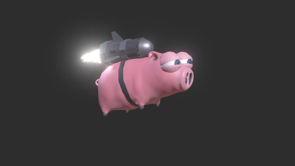 This little guy was determined to fly. Under 5k polys 3d model