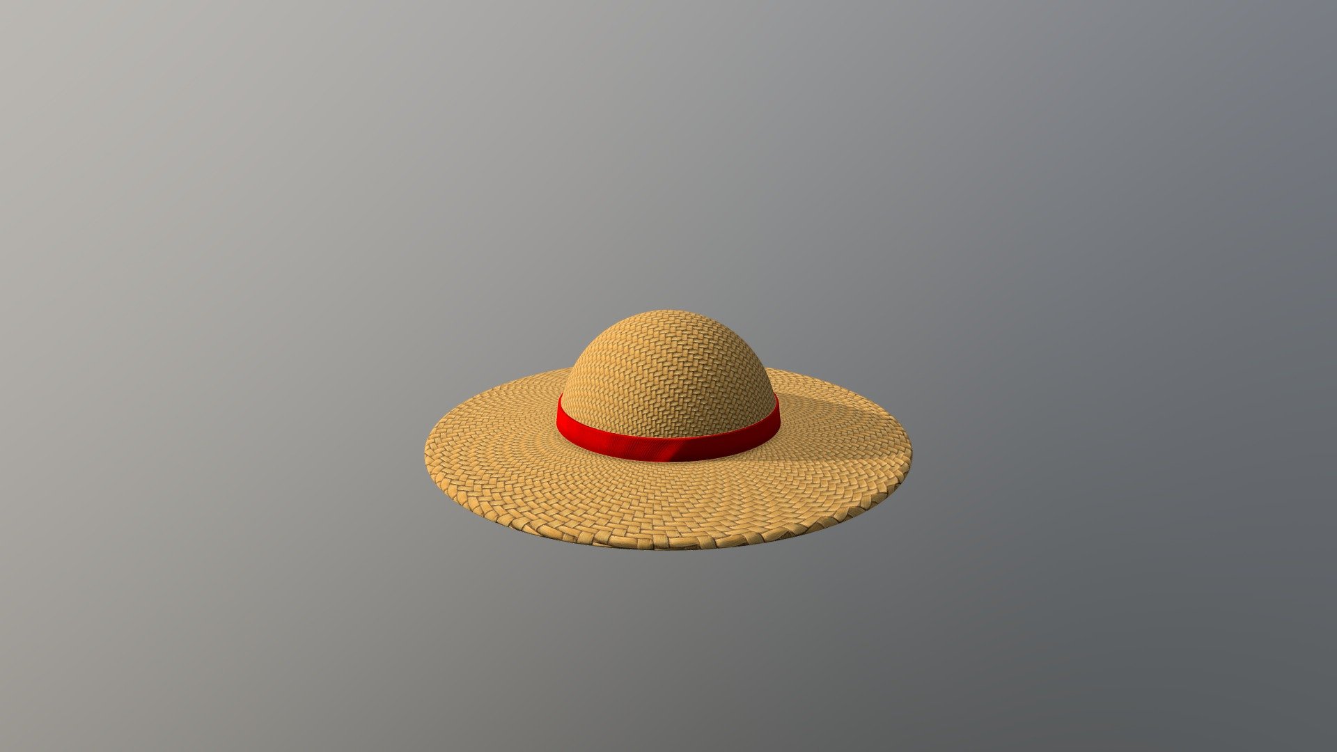 Realistic Creation of Luffy's Straw Hat from the hit anime series One Piece - Luffy's Straw Hat - Download Free 3D model by mzati0 3d model