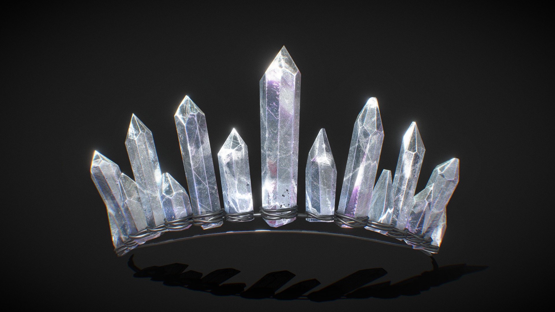 Crystal Crown /Tiara Diadem - low poly
Crystals / Quartz Minerals

4096x4096 PNG texture

Triangles: 7.3k
Vertices: 3.7k - Crystal Crown /Tiara Diadem - low poly - Buy Royalty Free 3D model by Karolina Renkiewicz (@KarolinaRenkiewicz) 3d model
