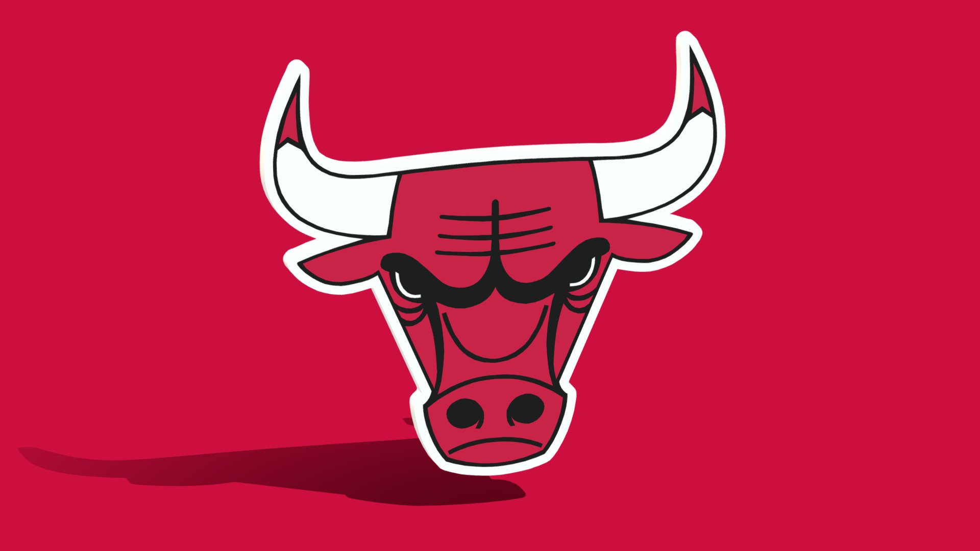 Chicago Bulls logo - Chicago Bulls - Download Free 3D model by Roman Red (@OFFcours1) 3d model