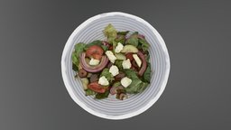 Greek Salad food, 3d-model, salad, photogrammetry
