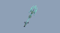 Sea Dragons Trident trident, blockbench, weapon, minecraft, weapons