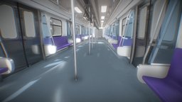 Metro Train EMU Interior LRT 2 (Philippines)