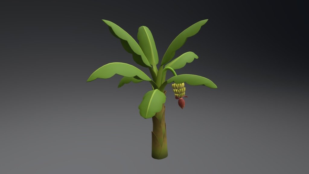 Banana tree - 3D model by Cengkerik (@backbone) 3d model