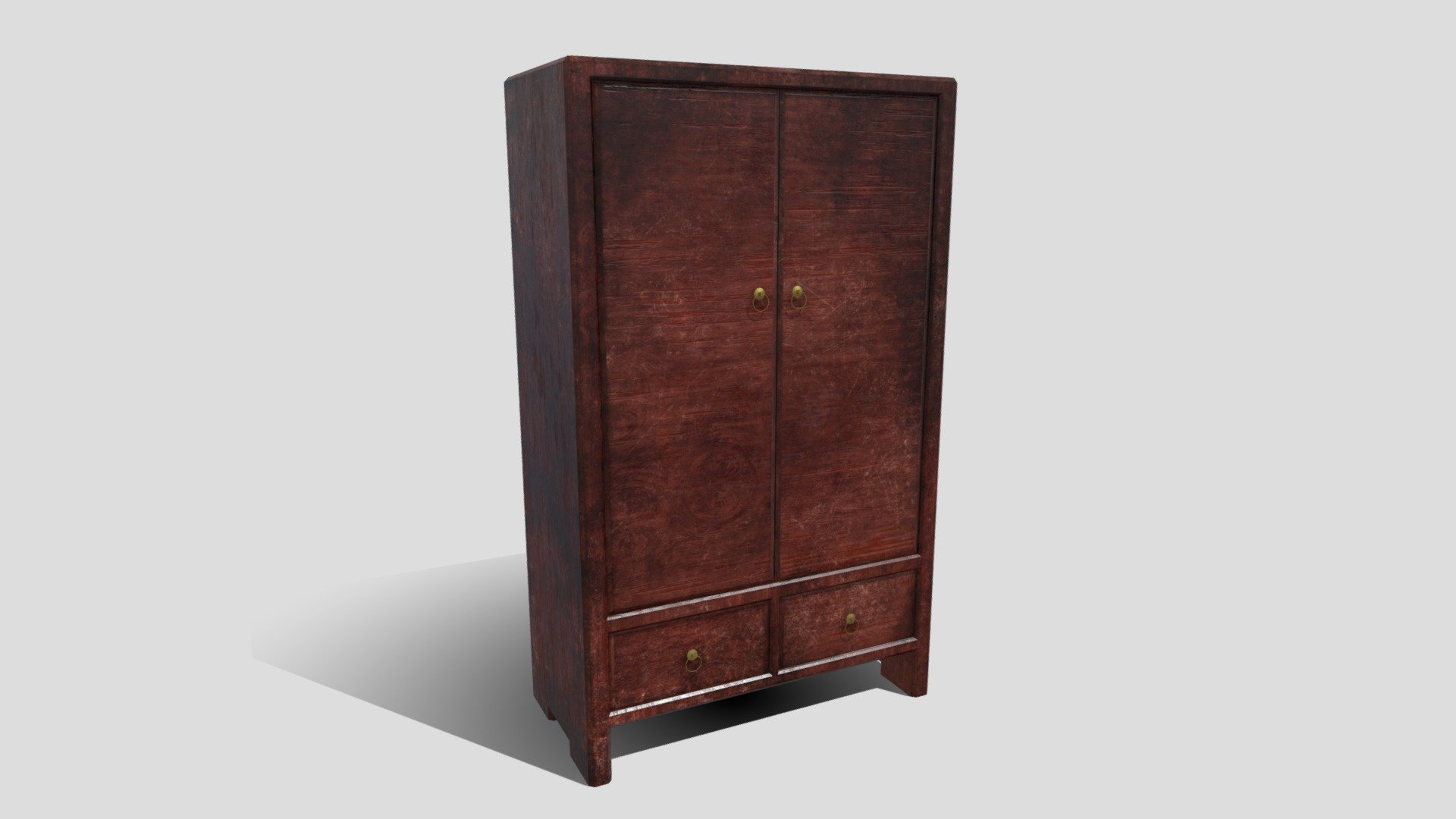Closet (low poly) - Download Free 3D model by Andrey 3D (@Andrey3Ds) 3d model