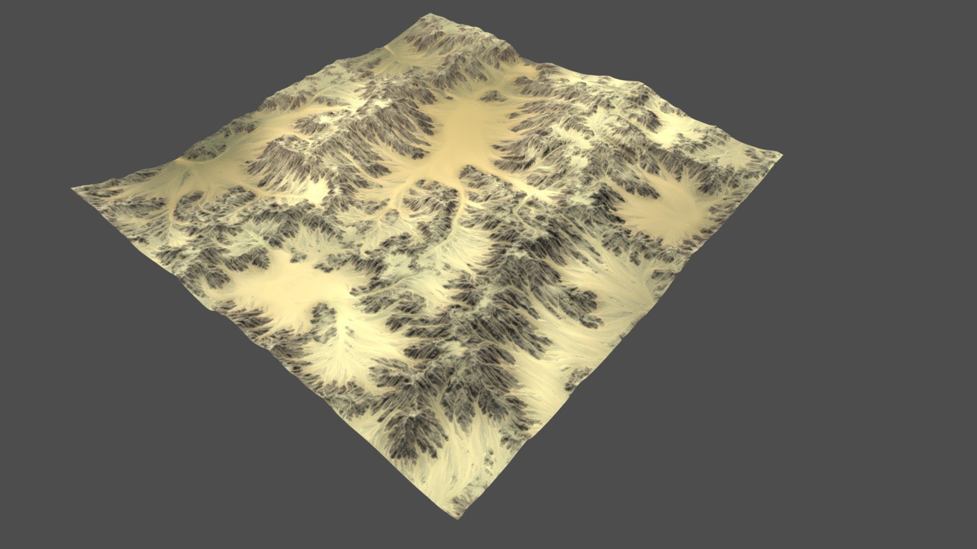 REALISTIC TERRAIN
POLYCOUNTS: 
Hight poly version: 1.000.000 polys 
Low poly version: 100.000 poly 



TEXTURE: 
3 Main channel: Diffuse, Normal, Ao. 
Size: 4096 x 4096 
PNG, BMP, TIFF Format 



FORMAT: 
Fbx (2013), obj, 3ds, 3ds Max. 



CONVENIENCE: 
The product includes hight-poly and low-poly, suitable for any type of project (high quality rendered, or VR games). 
Texture 4k, you can use immediately for use in the project, or can resize to fit your own requirements. 



CONCEPT DESIGN: 
Used for large terrains, natural environment, mountain and forest, etc. 
In our range of terrain products, it covers a wide variety of terrains, desert, swamp, land, islands, hills, etc. 
and the fantasy terrain &hellip; 



THANKS FOR INTEREST! - Terrain 005 - 3D model by josluat91 3d model