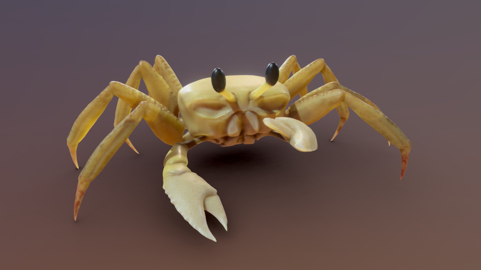 short 2 days work for a past challenge - Ghost Crab - 3D model by Zaxel 3d model