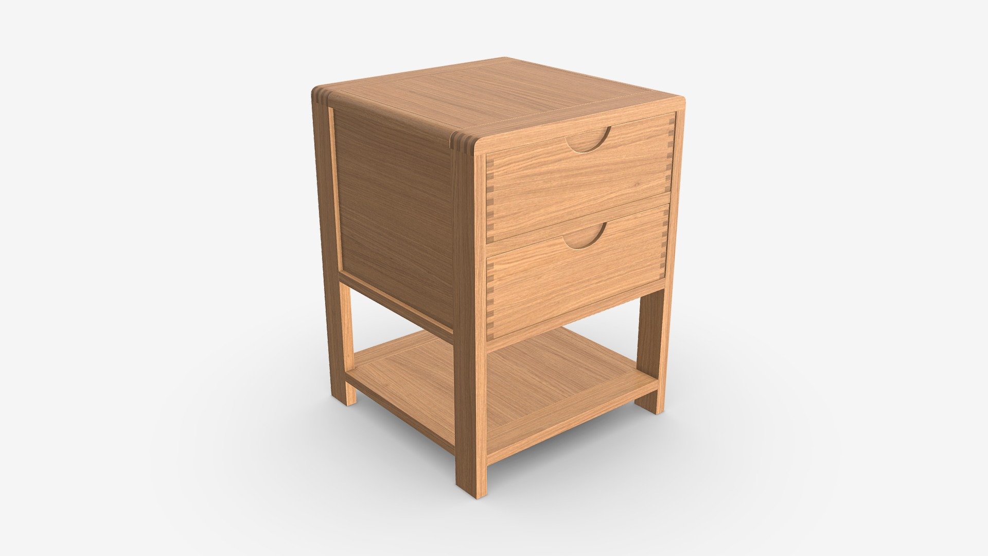 Bedside Cabinet 2 Drawer Ercol Bosco - Buy Royalty Free 3D model by HQ3DMOD (@AivisAstics) 3d model