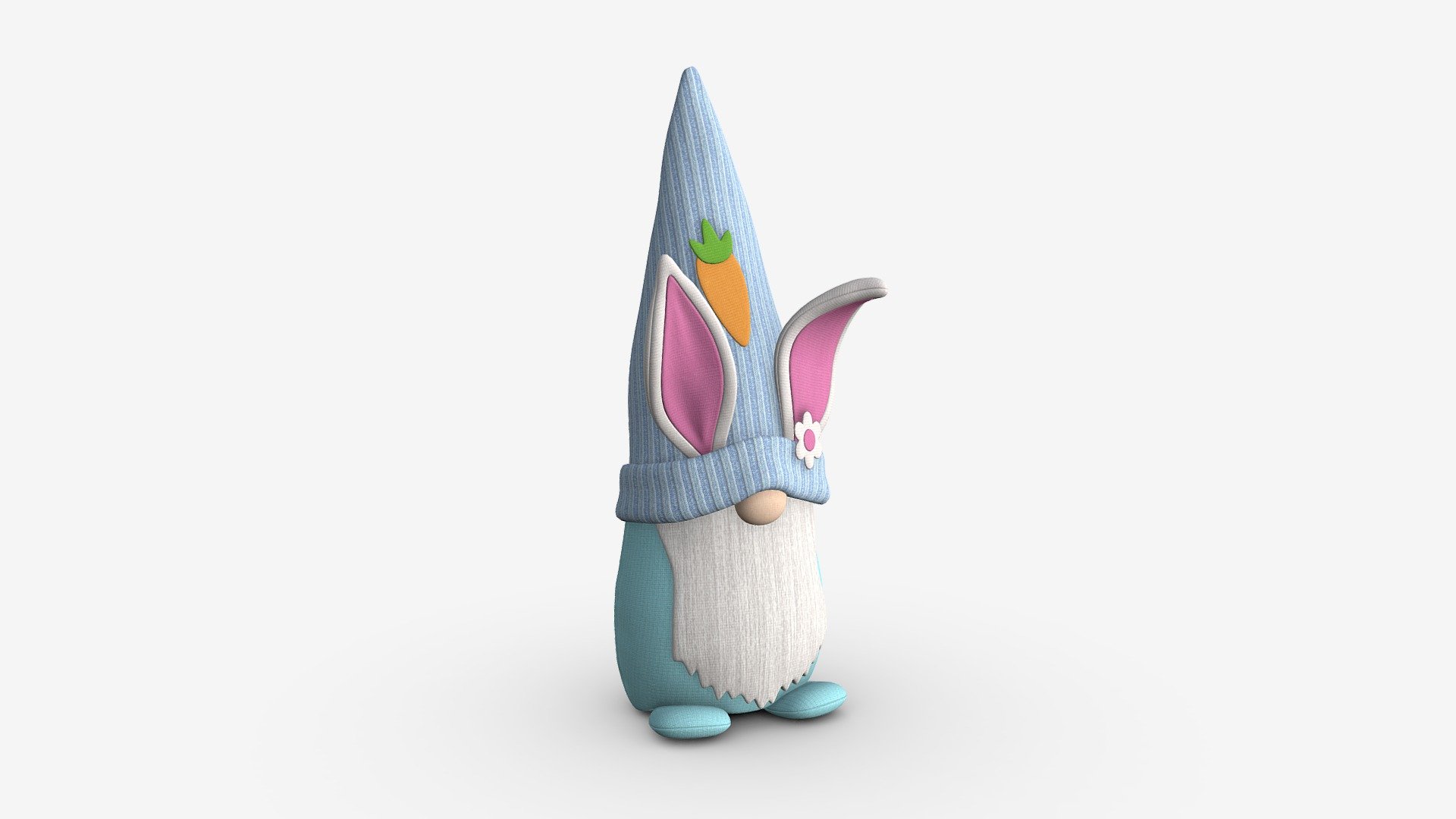 Easter Plush Doll Gnome - Buy Royalty Free 3D model by HQ3DMOD (@AivisAstics) 3d model