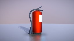Extinguisher (Low-Poly) extinguisher, fire, vis-all-3d, 3dhaupt, software-service-john-gmbh, lowpoly, blender3d, simple