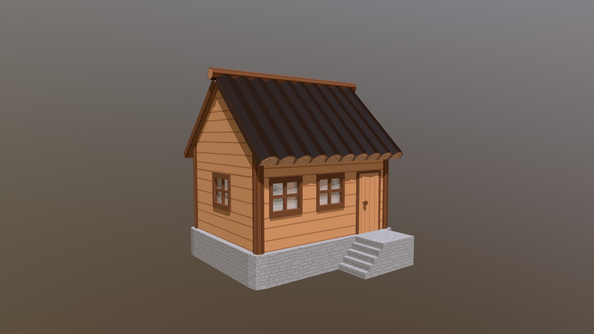 House from my game Little Mushroom - House - 3D model by Ben (@breadcipher) 3d model