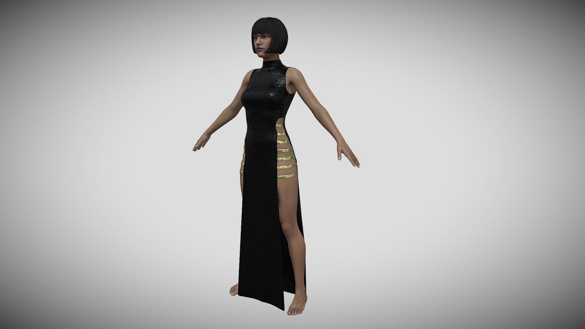 Fleur - Dressed - Buy Royalty Free 3D model by DARKSTAR production (@DARKSTARproduction) 3d model