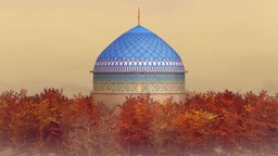 Islamic Dome islam, islamic, geometry, dome, procedural, iran, mosque, blender-3d, kufic, timur, stz, blender, blender3d, yazd, geometrynodes
