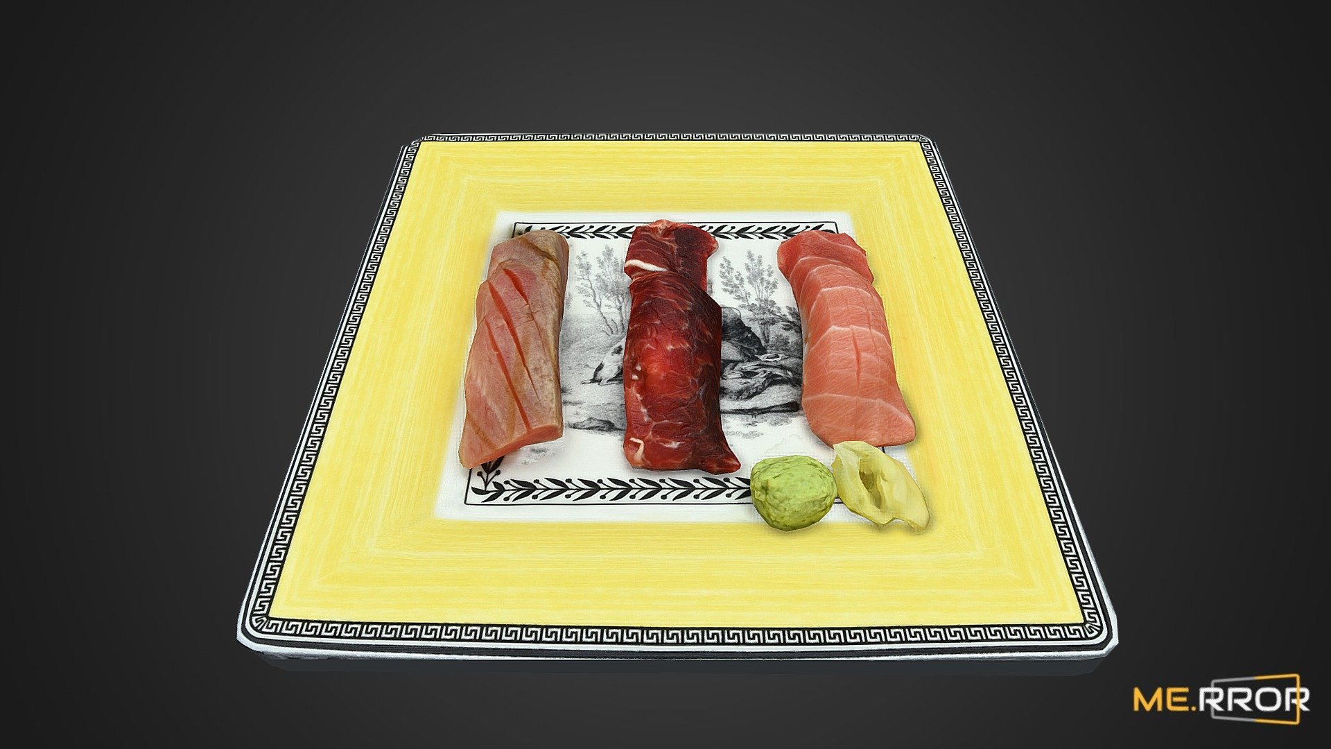 **MERROR is a 3D Content PLATFORM which introduces various Asian assets to the 3D world
**
  #3DScanning #Photogrametry #ME.RROR #Retopology

*Sushi - Sushi Plating Photogrametry - Buy Royalty Free 3D model by ME.RROR Studio (@merror) 3d model