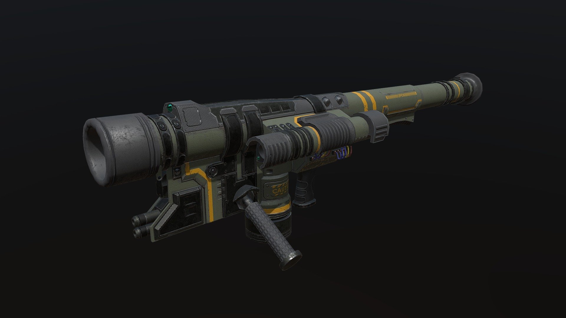 Another weapon I made for an unofficial mod called Raising the Bar Redux for Half-Life 2 game. This weapon is based on the original concept for a missile launcher from the beta of the game. The design is changed and altered in some places. These screenshots are made in Unreal Engine, though hopefully, this gun will make it to the Source Engine in the final release
Mod link: https://www.moddb.com/mods/half-life-2-raising-the-bar-redux
Artstation: https://www.artstation.com/artwork/mD53ld - Missile Launcher (Half Life 2: RTB:R Mod) - 3D model by Fearell 3d model