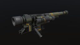 Missile Launcher (Half Life 2: RTB:R Mod) missile, half, life, 2, launcher, rocket, half-life, half-life2, weapon, game, sci-fi, gameasset, gun, gameready