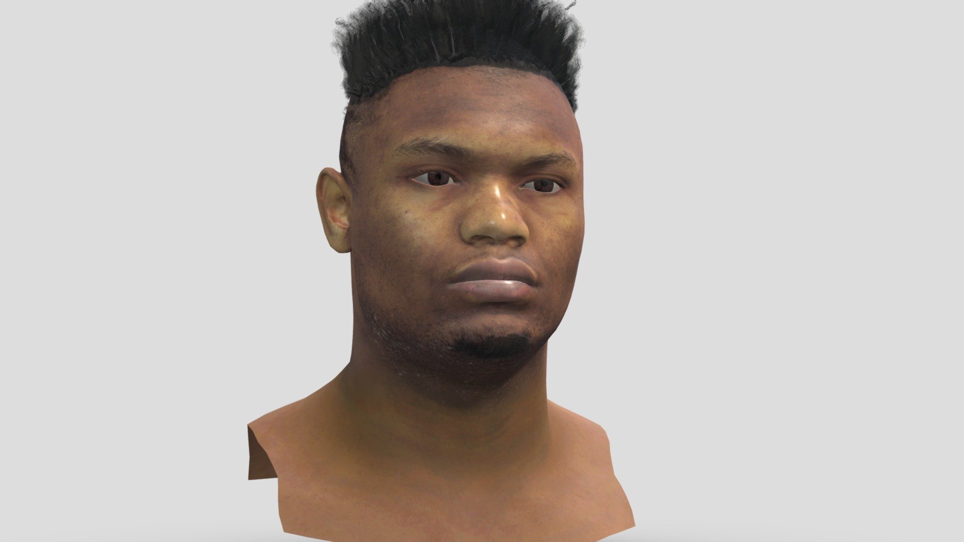 A Very Detailed Low Zion Williamson Bust with High-Quality PBR Textures.

The Mesh is unwrapped, and UV Mapped PBR Painted

Various Textures included for different purposes Albedo, Base Color, Specular, Normal, Occlusion, Glossness.

1024x1024 Texture Maps TGA

Low Poly Triangles

33432 Polys 27094 Verts

File Formats :

marmoset4. stl.FBX .OBJ .Maya2016 - Zion Williamson Bust NBA player 3D textured - Buy Royalty Free 3D model by Vincent Page (@vincentpage) 3d model