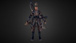 Nexgen game model- Warrior warrior, normalmap, nexgen, game, lowpoly, fantasy, male