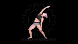 Female Scan body, anatomy, muscle, bodyscan, engine, woman, anatomical, yoga, realitycapture, photogrammetry, asset, model, female, human, person, noai, human-engine