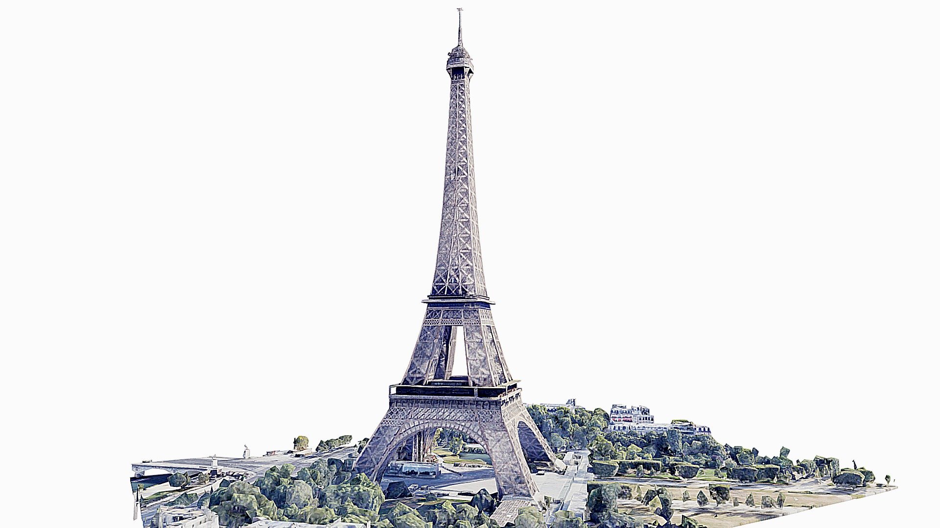 The Eiffel Tower, French: tour Eiffel, is a wrought-iron lattice tower on the Champ de Mars in Paris, France. It is named after the engineer Gustave Eiffel, whose company designed and built the tower.

https://en.wikipedia.org/wiki/Eiffel_Tower - Torre Eiffel,scan,landscape,París,map - 3D model by SENSIET (@asensio) 3d model