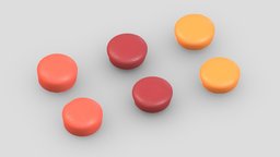 Candy Set Low Poly PBR Realistic