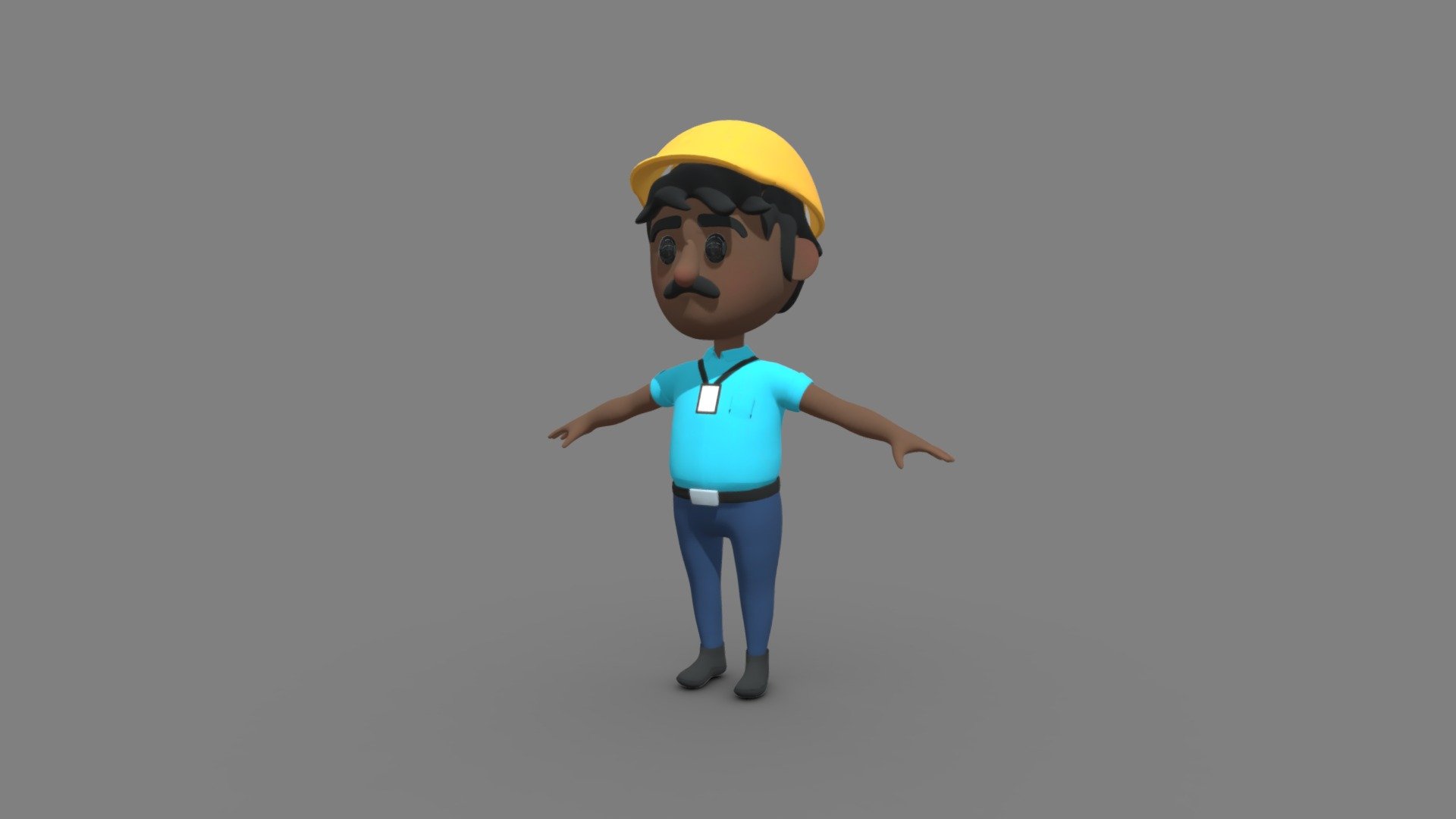 CARTOON MALE ENGINEER
* NOT RIGGED
* T POSE
* CARTOON
* MADE IN ZBRUSH
* SUITABLE FOR ANIMATION - Cartoon male engineer - Buy Royalty Free 3D model by dquintino 3d model