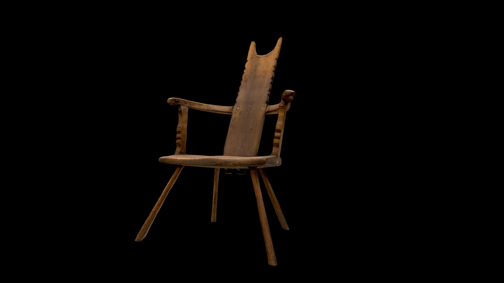 This chair was made sometime between 1701 and 1800 and used by a barber-surgeon to extract teeth. Anaesthetics did not exist, so no pain relief was offered.

Use our 3D barber-surgeon's chair model in the classroom to bring your curriculum teaching to life: https://learning-resources.sciencemuseum.org.uk/resources/barber-surgeons-chair

Find out more in the Science Museum Group online collection: https://collection.sciencemuseumgroup.org.uk/objects/co100374/ - Barber-surgeon's chair - Download Free 3D model by Science Museum Group (@sciencemuseum) 3d model
