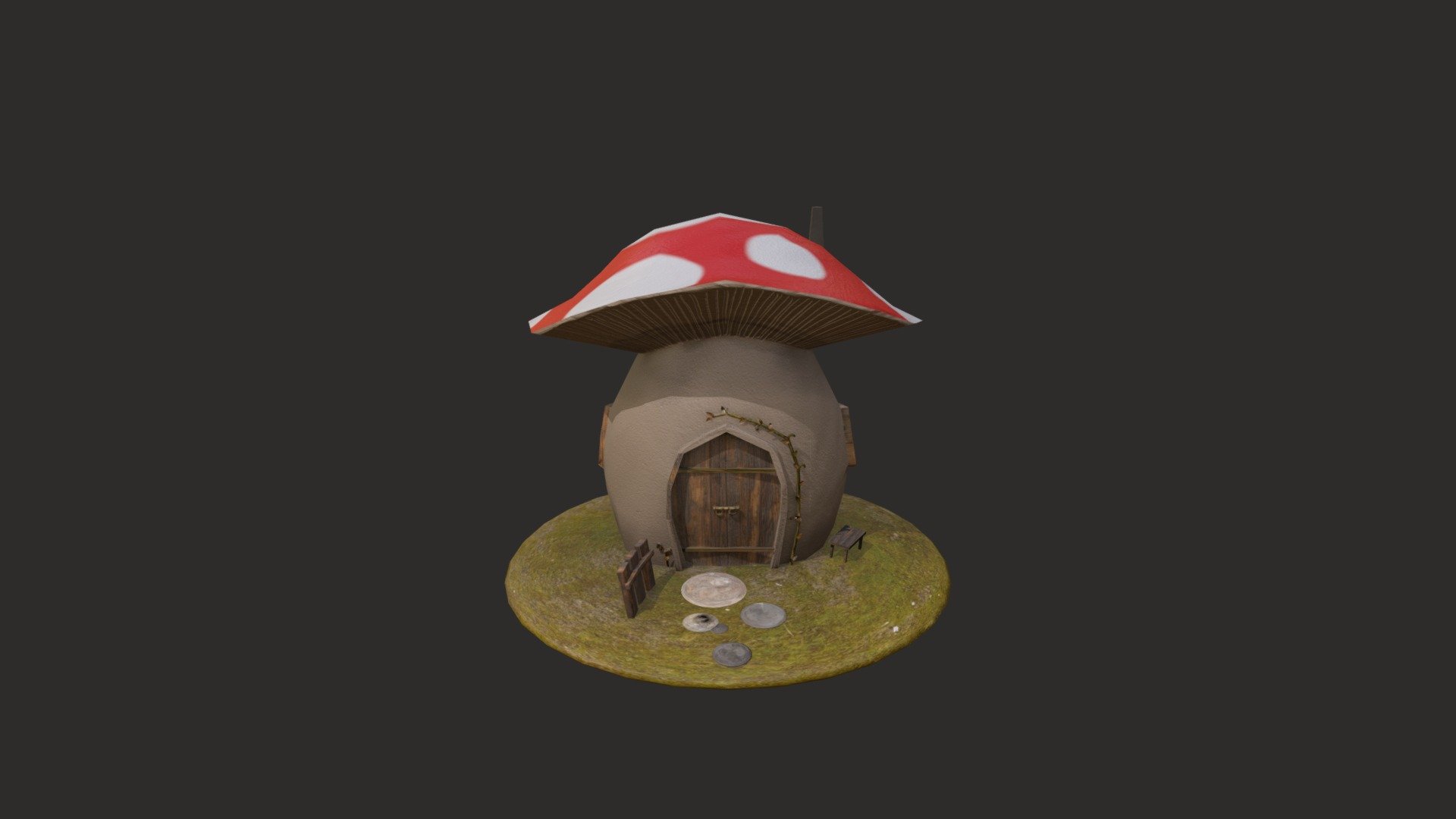 Just mushroom house - Mushroom House - 3D model by raum_melik 3d model