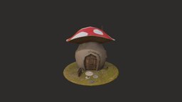 Mushroom House mushroom, substancepainter, substance, house
