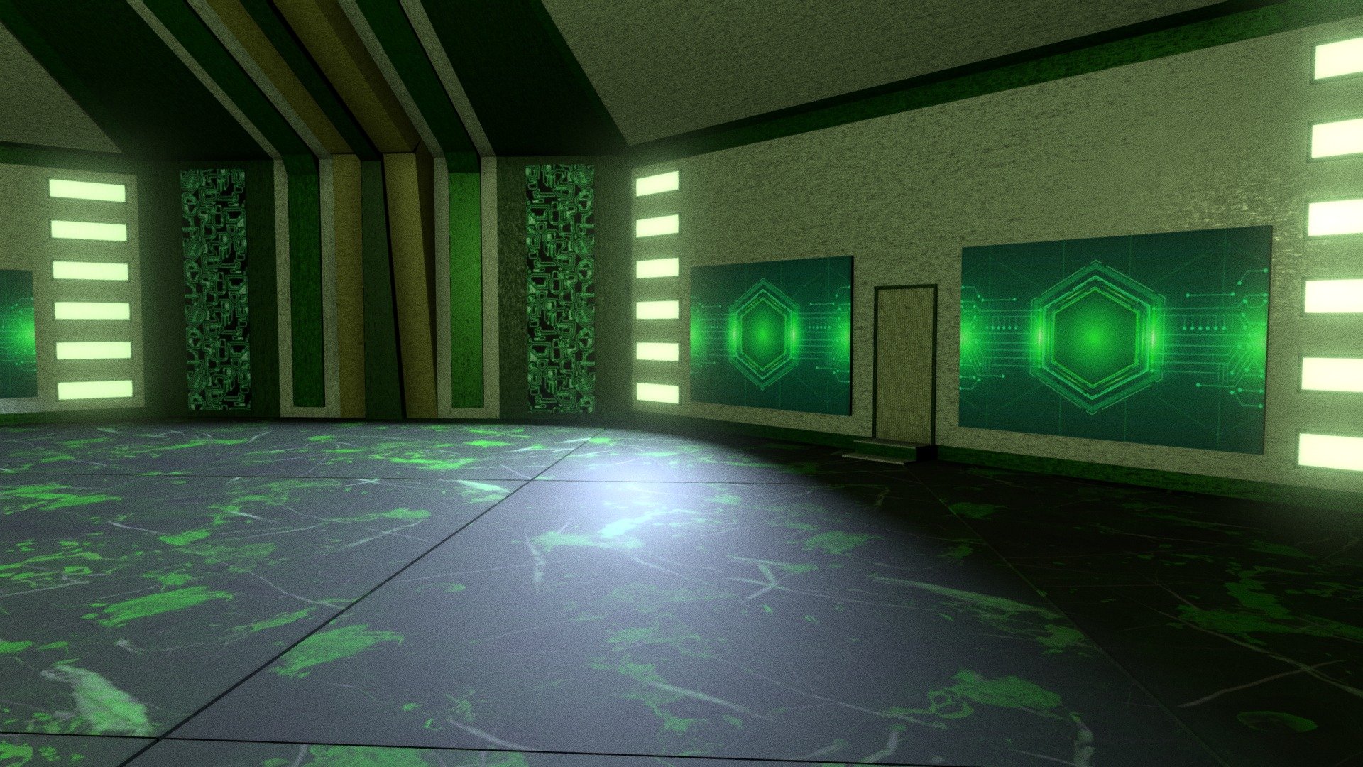 Sci Fi Room - Science Fiction Empty Room - Sci Fi Room - Download Free 3D model by jimbogies 3d model