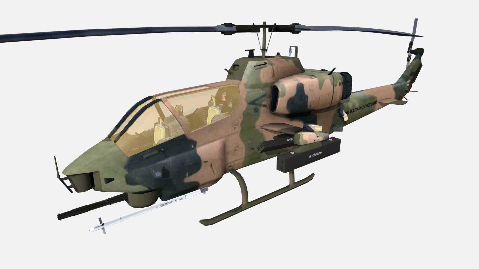 AH-1W - 3D model by GARYOSAVAN 3d model