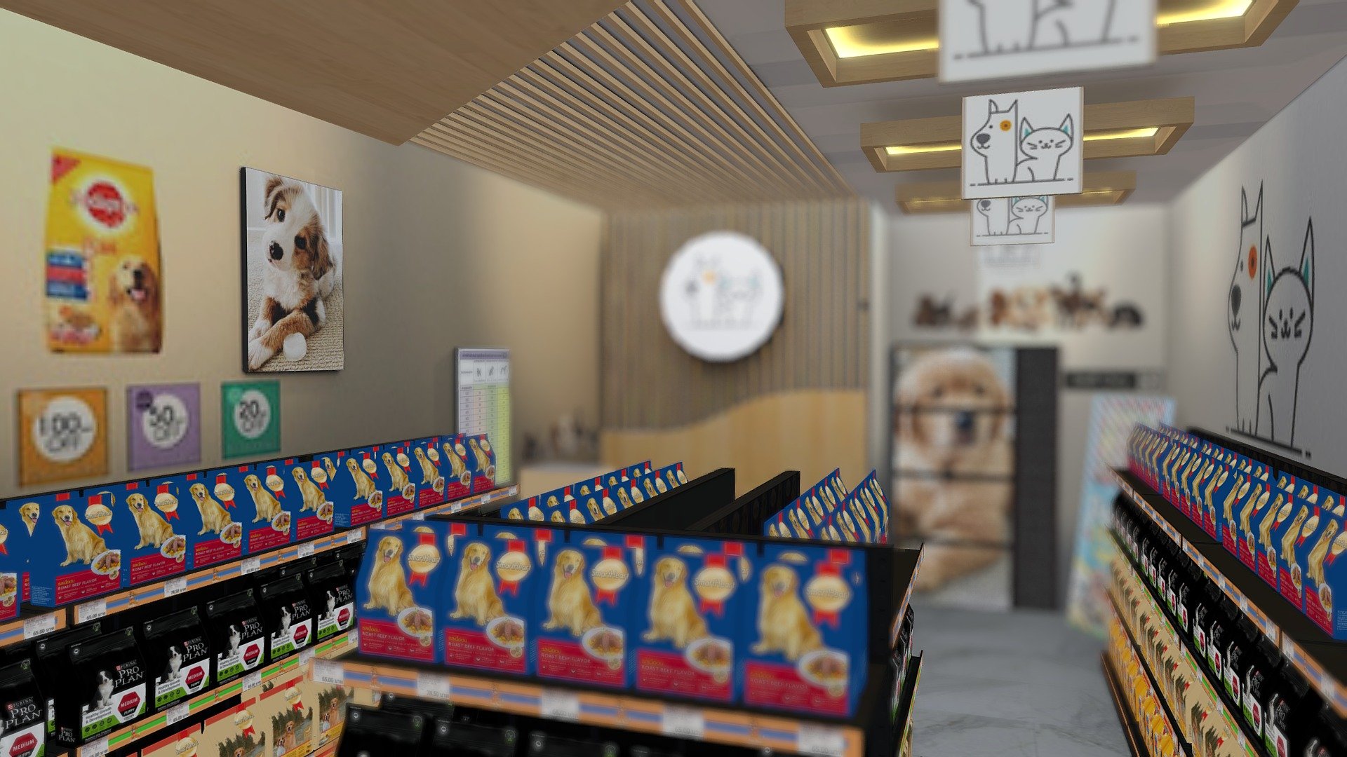 Pet Shop WIP - 3D model by Jiradet 3d model